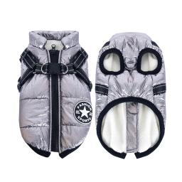 Roupas para cães de inverno para cães pequenos lã quente grande jaqueta para cães à prova dwaterproof água casaco para animais de estimação com arnês chihuahua roupas filhote de cachorro traje - Image 3