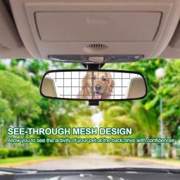 Portão grande ajustável do cão, Pet Animal Safety Fence, Iron Mesh Guard Barrier para o tronco do carro, Partition Grid, 90.5-113cm de largura - Image 6