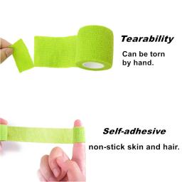 Bandagem médica respirável para animais de estimação, fita adesiva elástica para cuidados com a saúde de cachorro e gato, 1 rolo - Image 5