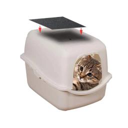 Pacote de filtro de carbono ativado para animais, alta absorção, filtro de desempenho para caixas de areia para gatos, banheiro preto, 3pcs - Image 3