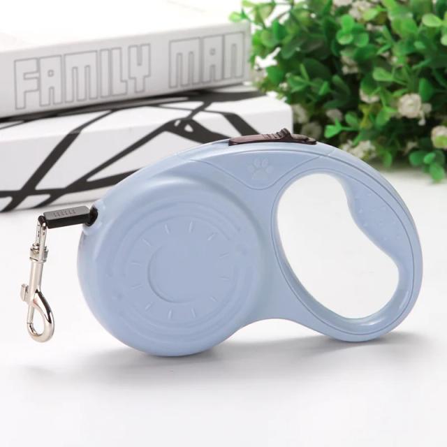Corda Retrátil de Nylon para Cães e Gatos - 3m e 5m de Comprimento para Passeios Confortáveis com seu Pet