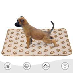 Pet cão 4 camadas tapete de fraldas tapete de urina lavável reutilizável anti-deslizamento absorvem rapidamente treinamento almofada de xixi acessórios para animais de estimação - Image 5