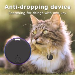 Round BT GPS Tracker para animais de estimação, posicionamento em tempo real, impermeável, anti-perdido - Image 1