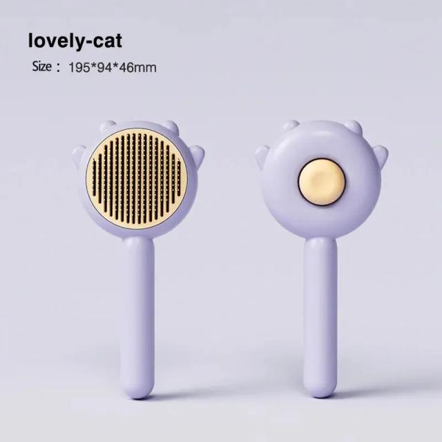 Escova Multifuncional para Remoção de Pêlos, Massagem e Higiene de Gatos e Pets