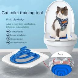 Kit De Treinamento De Banheiro De Plástico Para Gatos, Tapete De Lixo Reutilizável, Pet Cleaning, Bedpans, Produto Higiênico, Acessórios Para Filhotes - Image 1