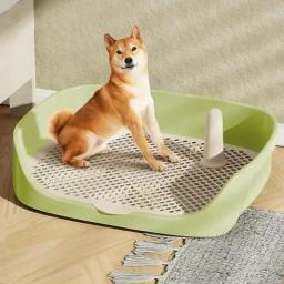 Toalete portátil do treinamento para cães pequenos e gatos, suporte da almofada do filhote de cachorro, bandeja potty interna - Image 4
