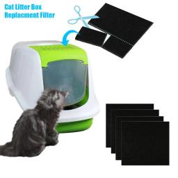 Pacote de filtro de carbono ativado para animais, alta absorção, filtro de desempenho para caixas de areia para gatos, banheiro preto, 3pcs - Image 1