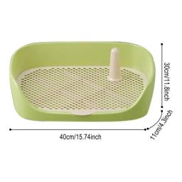 Toalete portátil do treinamento para cães pequenos e gatos, suporte da almofada do filhote de cachorro, bandeja potty interna - Image 6