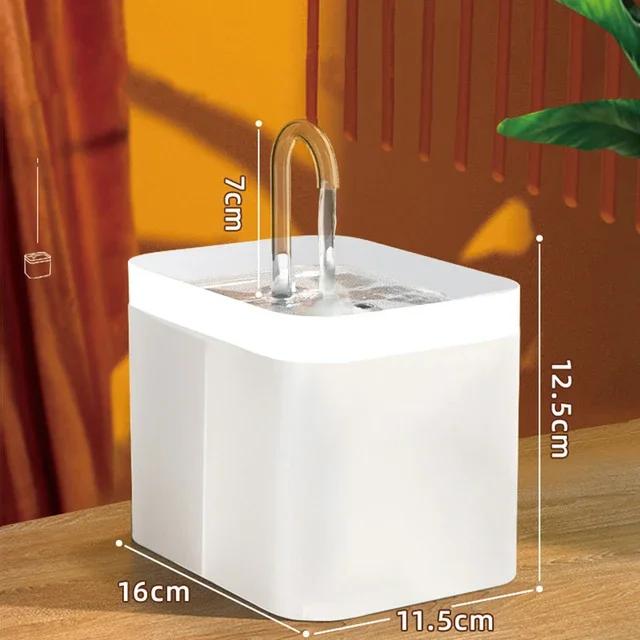 Fonte de Água Ultra Silenciosa para Animais com Filtro Automático de 1,5L e Prevenção de Burnout