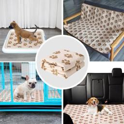 Pet cão 4 camadas tapete de fraldas tapete de urina lavável reutilizável anti-deslizamento absorvem rapidamente treinamento almofada de xixi acessórios para animais de estimação - Image 2