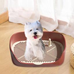 WC Portátil com Parede de Proteção para Animais de Estimação, Training Pad Holder, Lavatório, Litter Box, Trainer Corne, Cão e Gato, Interior e Exterior - Image 4