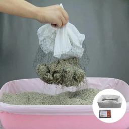 Liners sacos de areia durável gato, Filtro de fezes reutilizáveis gato, Pet higiênico areia caixa forro, 10pcs - Image 2