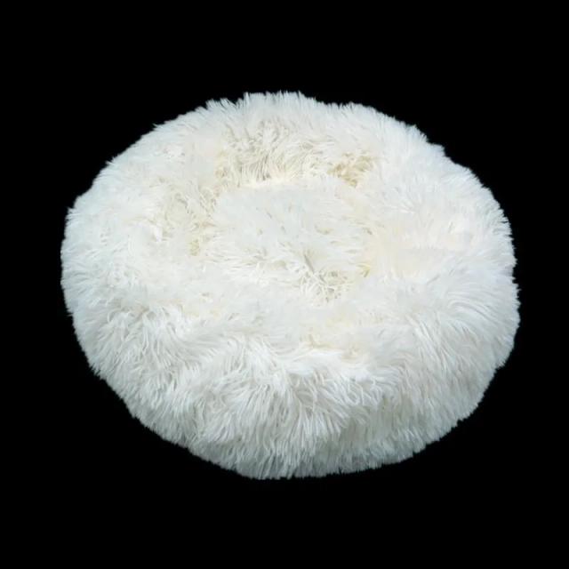 Cama Donut Calmante para Cães Grandes e Pequenos - Perfeita para o Sofá e Tapete Peludo