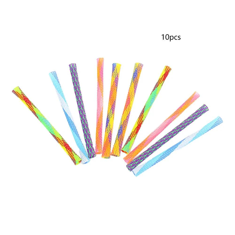 Vara de brinquedo mola dobrável para gato, salto multicolorido, interativo Pet Supplies, vara livre, gato pequeno, 10 saco - Image 1